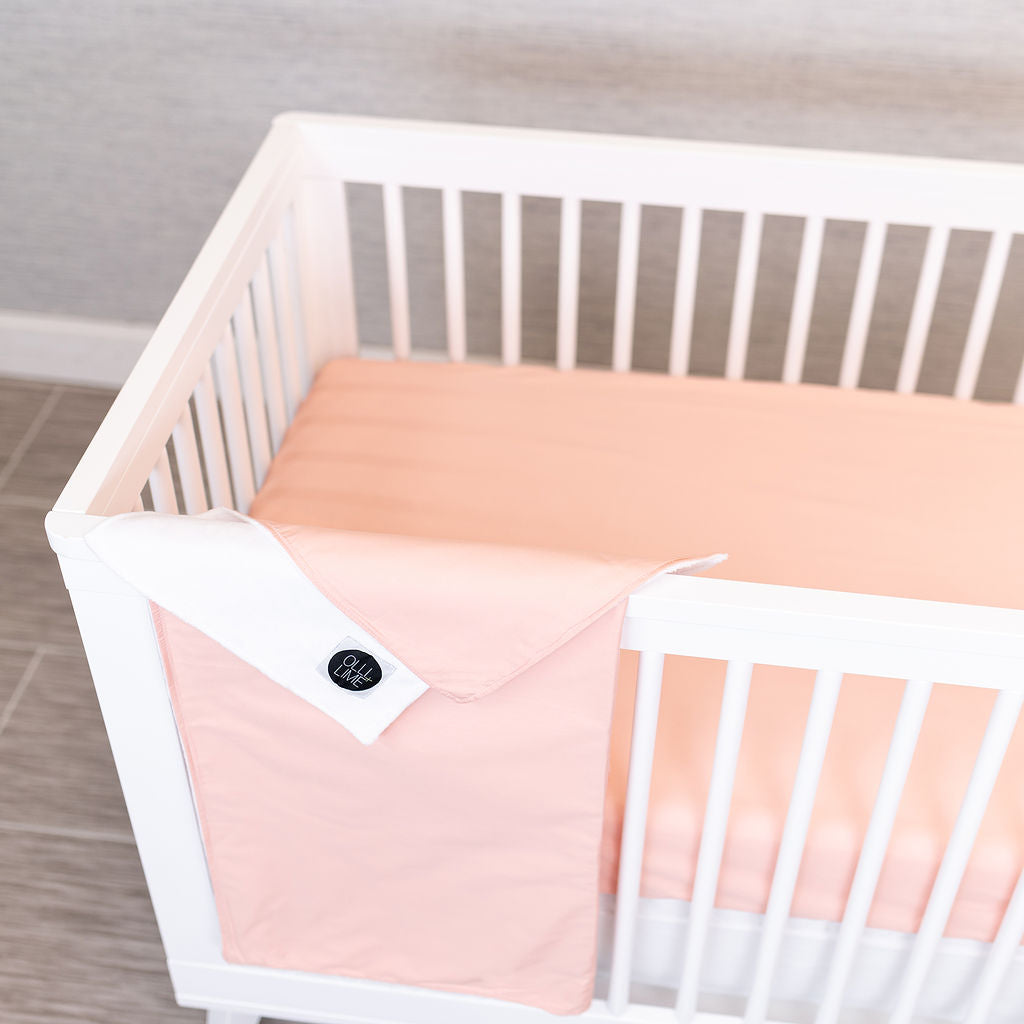 Hushy Blushy - Deluxe Nursery Bedding Set - Blush - Olli+Lime